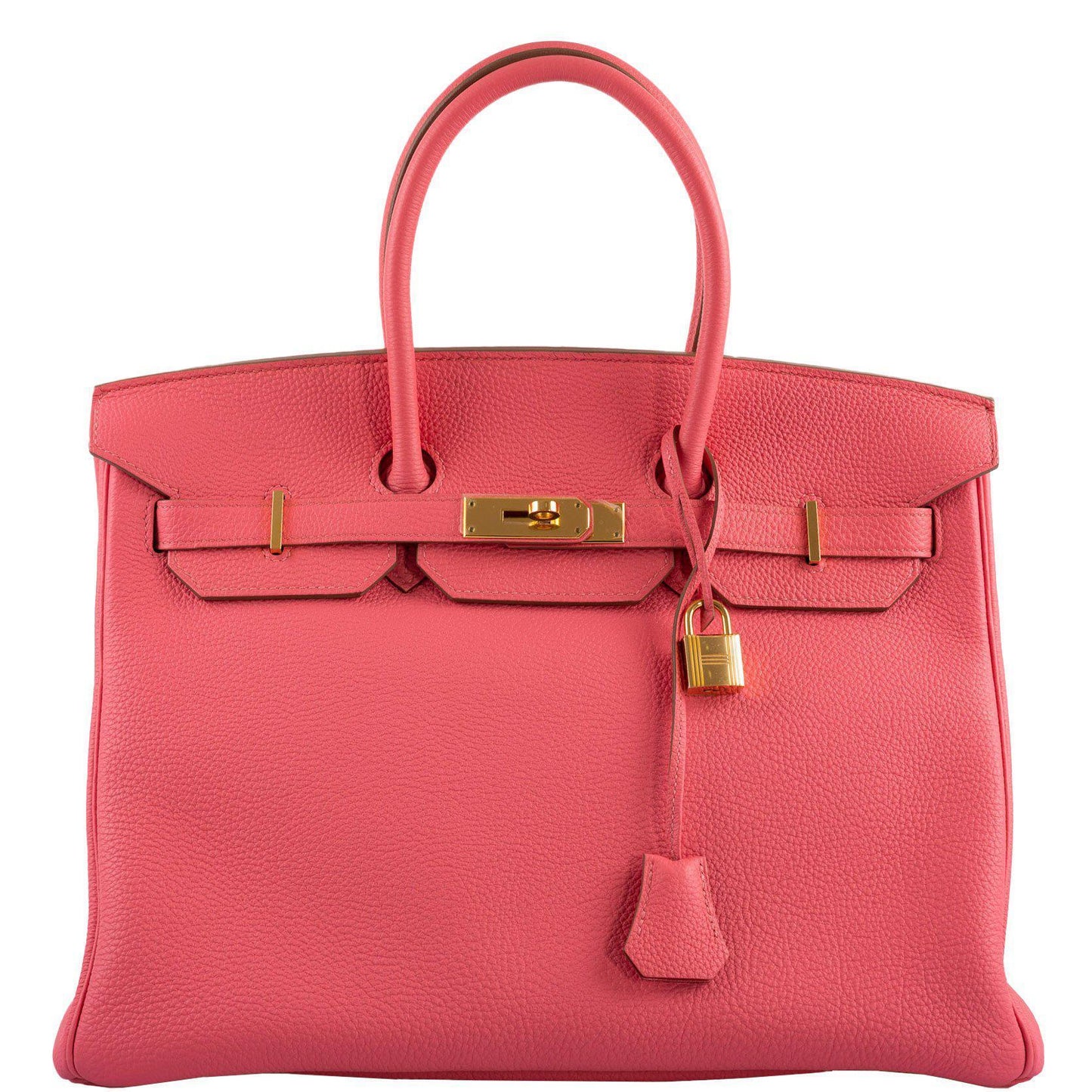 Hermes Birkin 35 Rose Lipstick Togo Gold Hardware - 2013, Q Square