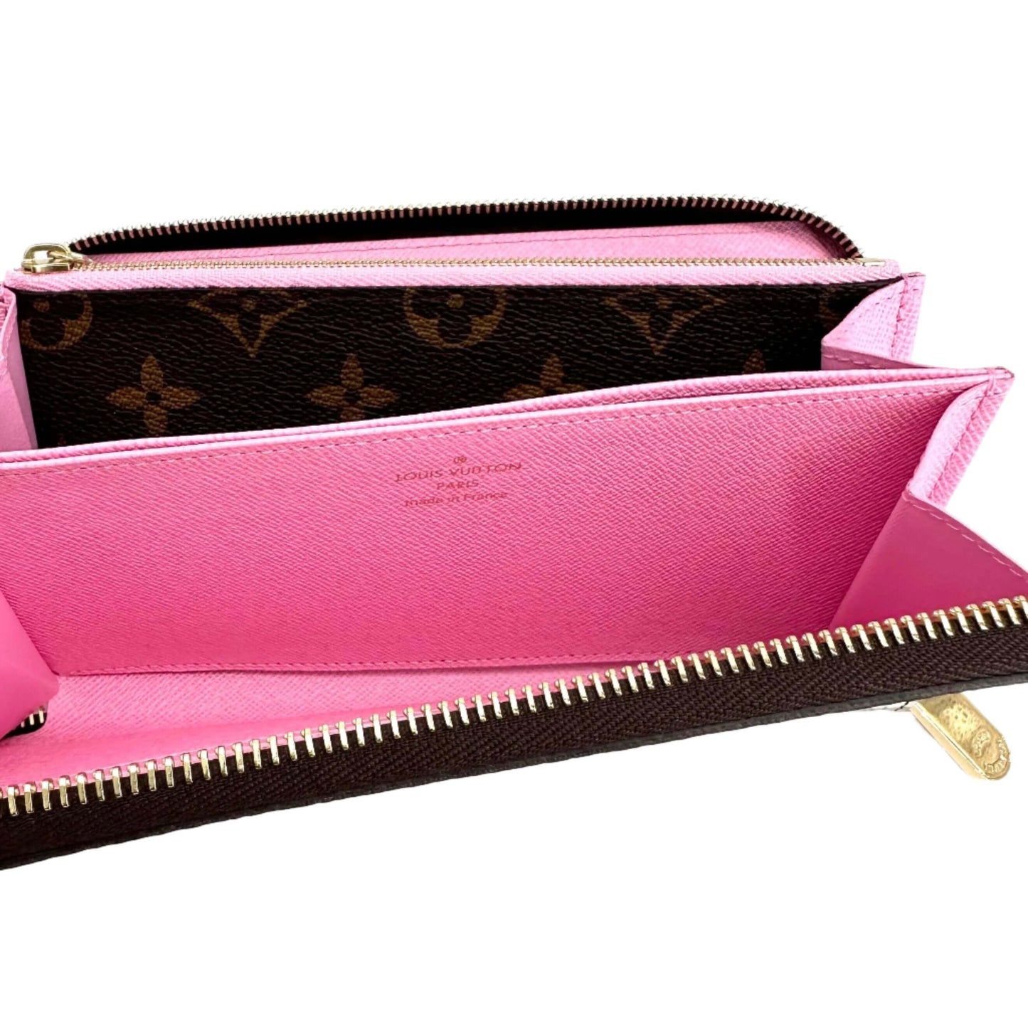 Louis Vuitton Monogram 2022 Christmas Animation Paris Zippy Wallet in Pink