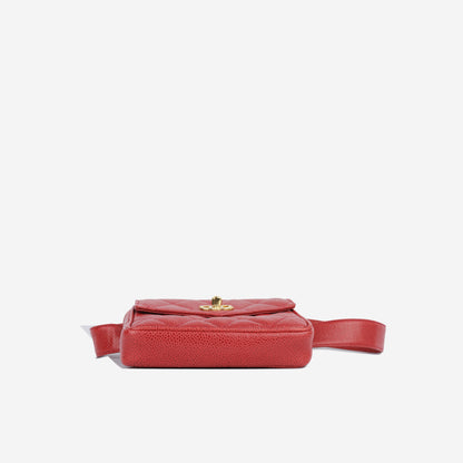 Vintage Belt Bag - Red Caviar