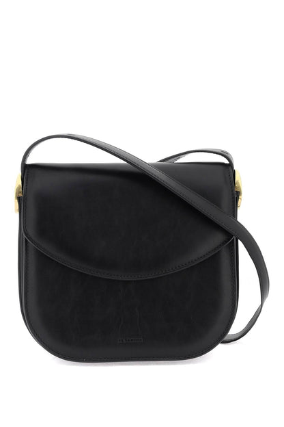 Jil Sander Padded Leather Coin Shoulder Bag With Adjustable Strap Women