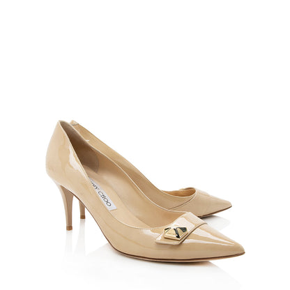 Jimmy Choo Patent Leather Pumps - 38.5 / 8.5 - FINAL SALE (SHF-17940)