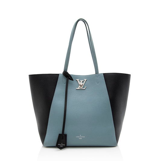 Louis Vuitton Calfskin Lockme Cabas Tote (SHF-15033)