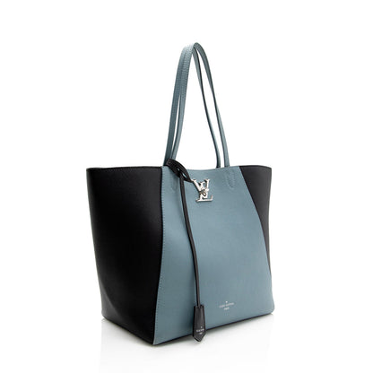 Louis Vuitton Calfskin Lockme Cabas Tote (SHF-15033)