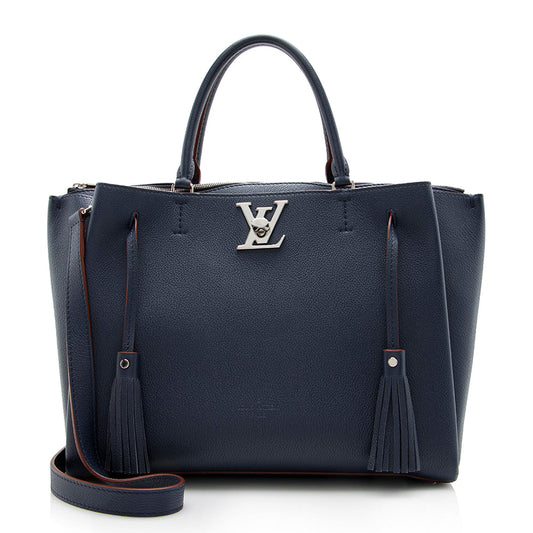 Louis Vuitton Calfskin Lockmeto Tote (SHF-14307)