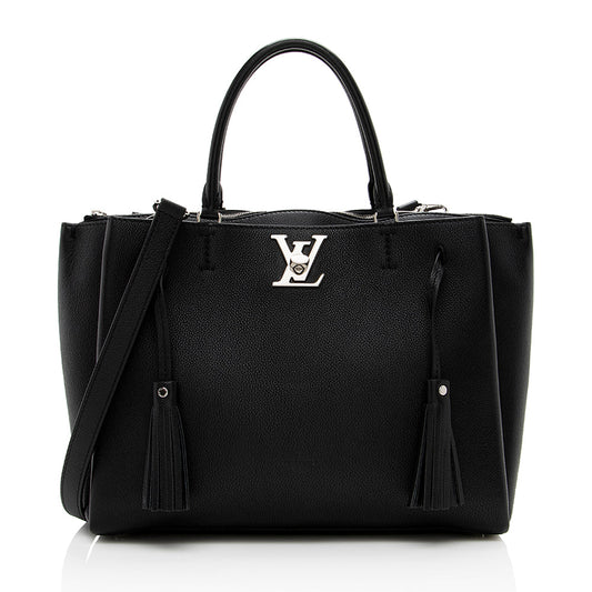 Louis Vuitton Calfskin Lockmeto Tote (SHF-15895)