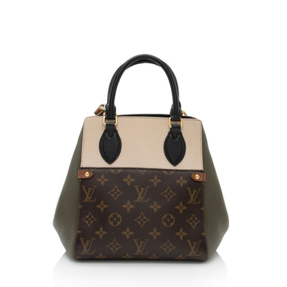 Louis Vuitton Calfskin Monogram Canvas Fold Tote PM (SHF-GYPLPT)