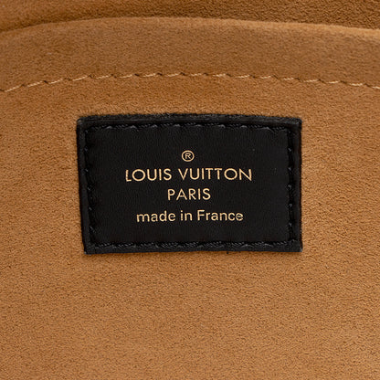 Louis Vuitton Calfskin Monogram Canvas On My Side MM Satchel (SHF-17802)