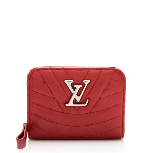 Louis Vuitton Calfskin New Wave Zippy Coin Wallet - FINAL SALE (SHF-18051)