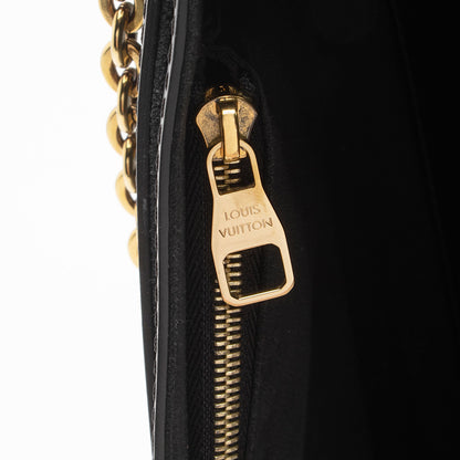 Louis Vuitton Calfskin Studded Chain Louise Shoulder Bag (SHF-tvxiQj)