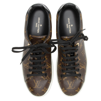 Louis Vuitton Monogram Canvas Patent Leather Front Row Sneakers - Size 8.5 / 38.5 (SHF-PPubqd)