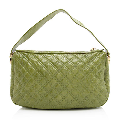 Marc Jacobs Quilted Patent Leather Ursula Shoulder Bag (SHF-20243)