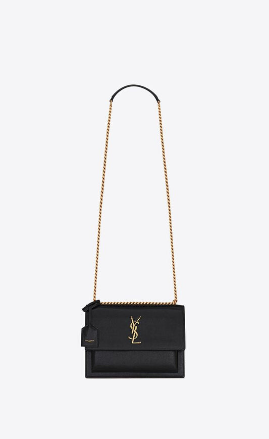 Saint Laurent Women Medium Sunset Leather Chain Bag