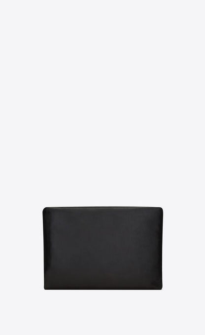 Saint Laurent Women Small Calypso Leather Pillow Pouch