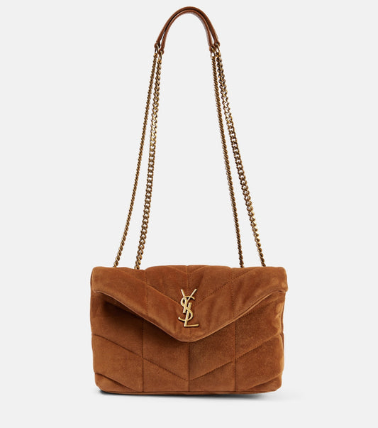 Saint Laurent Women Oy Puffer Leather Shoulder Bag