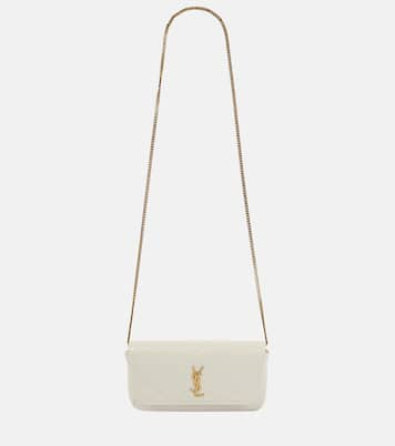 Saint Laurent Women Gaby Leather Chain Phone Holder