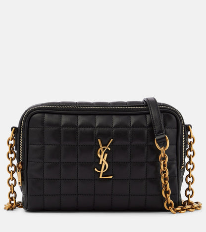 Saint Laurent Women Mini Cassandre Leather Camera Bag