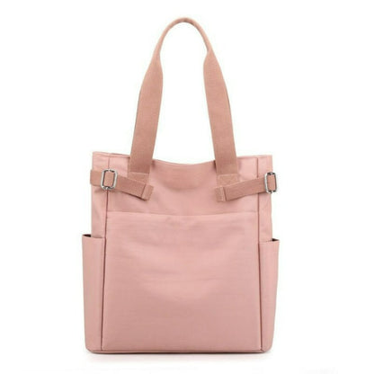 Women's Solid Color Nylon Shoulder Bag