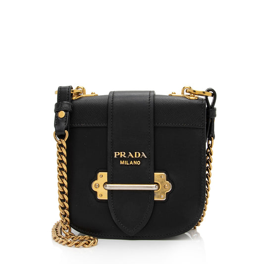 Prada Calfskin Cahier Shoulder Bag (SHF-Pqlw37)