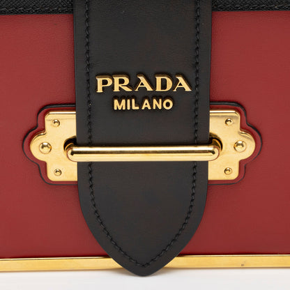 Prada Calfskin Cahier Shoulder Bag (SHF-I9m1ff)