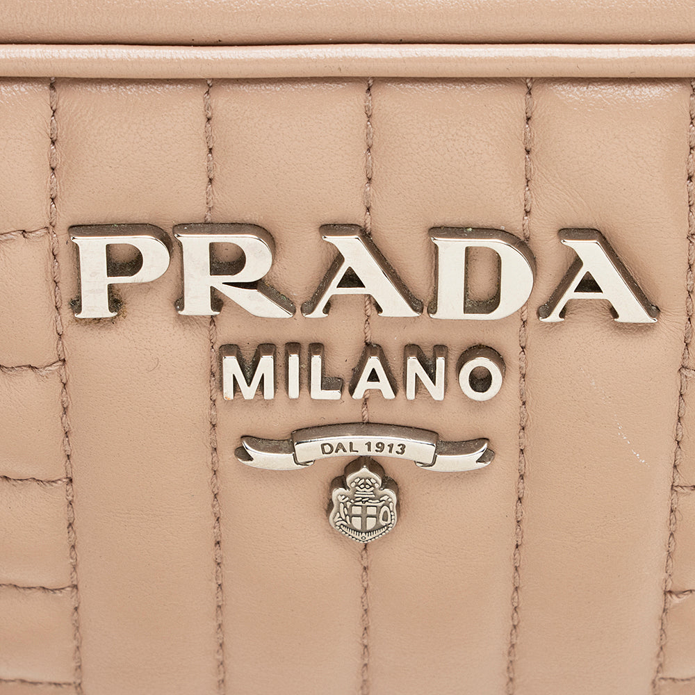 Prada Calfskin Diagramme Crossbody Bag - FINAL SALE (SHF-21709)