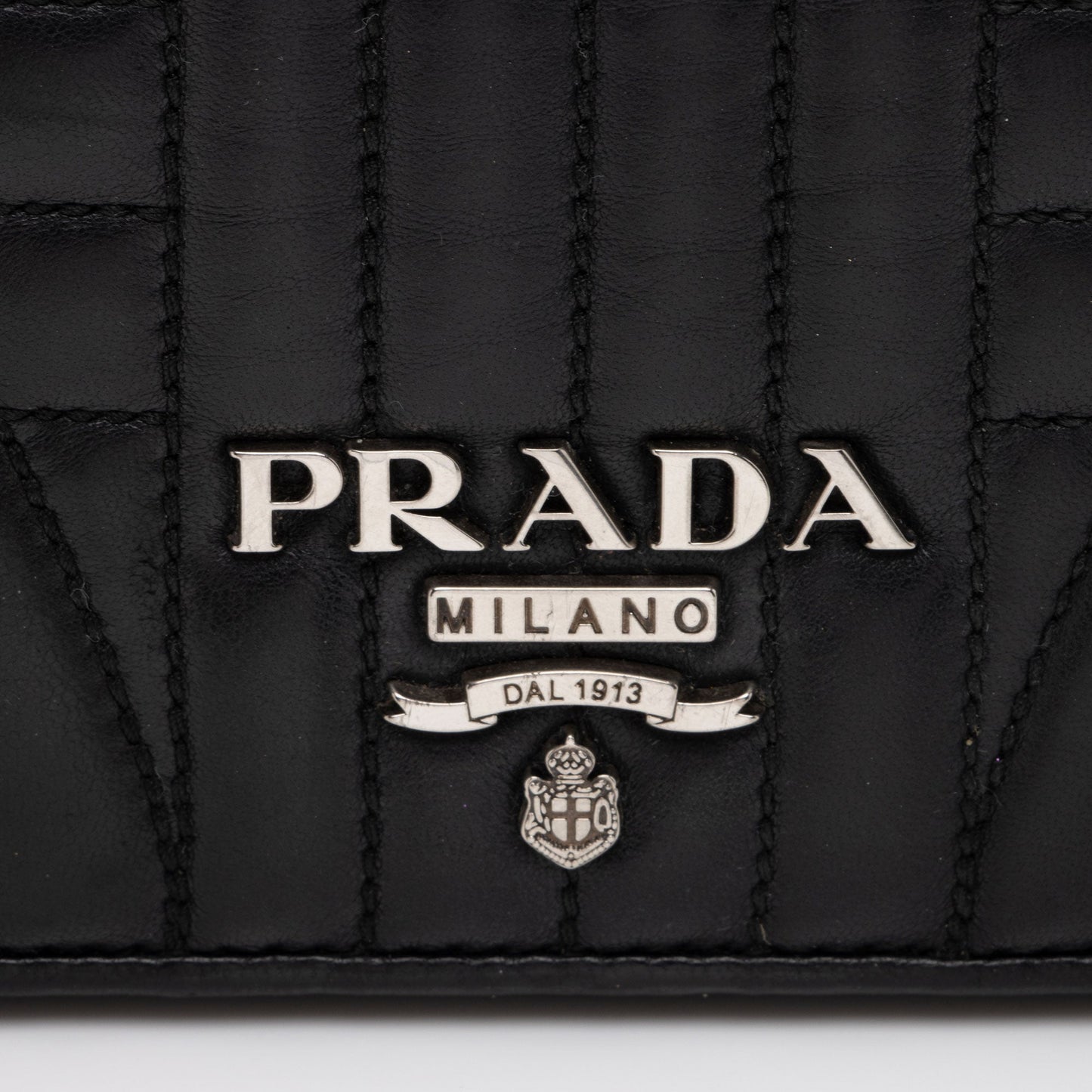 Prada Calfskin Diagramme Mini Bag (SHF-ylz3op)