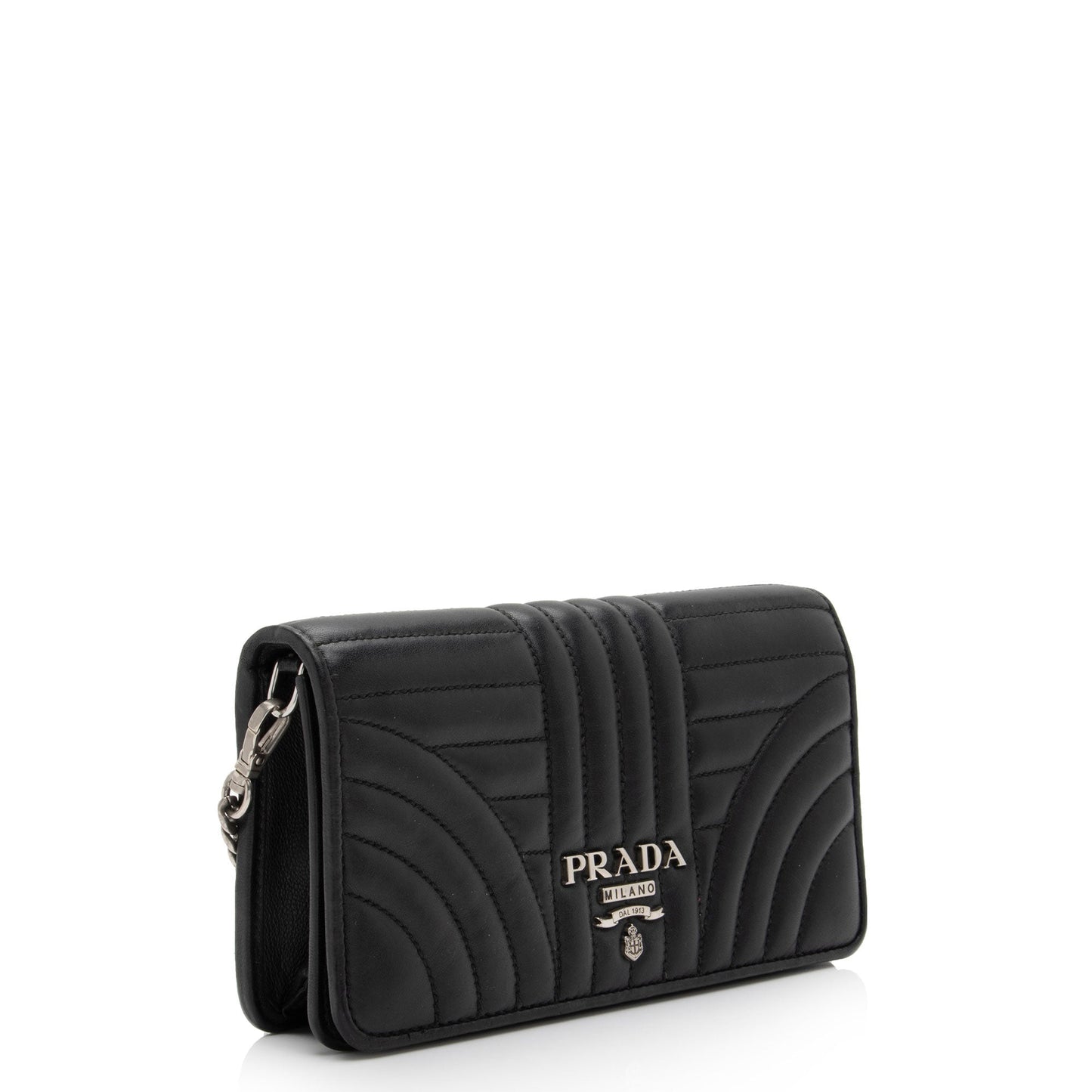 Prada Calfskin Diagramme Mini Bag (SHF-ylz3op)