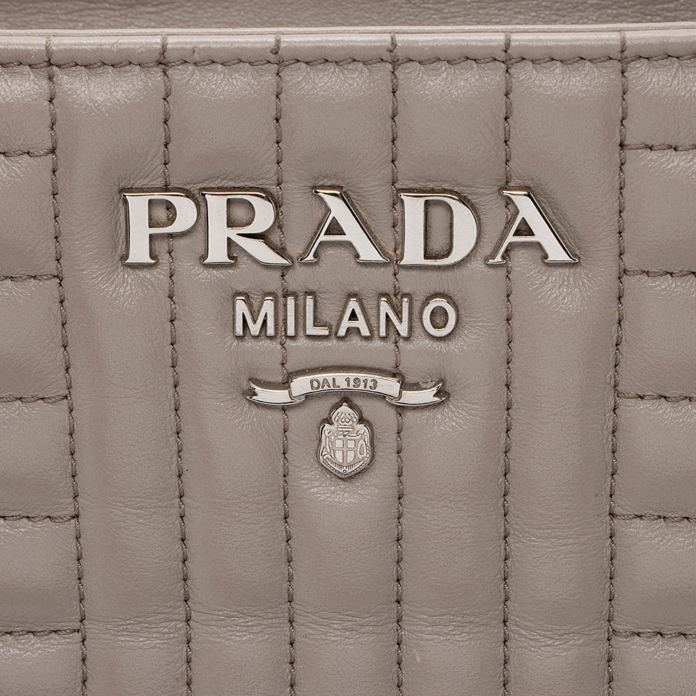 Prada Calfskin Diagramme Tote (SHF-15266)