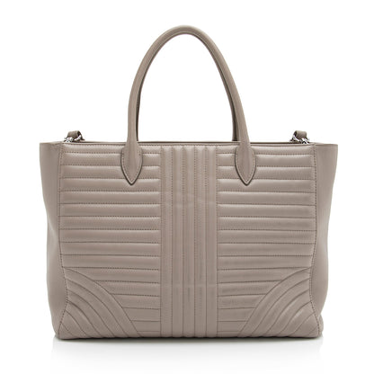 Prada Calfskin Diagramme Tote (SHF-23543)