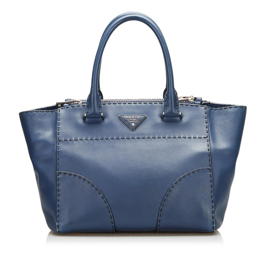 Prada Calfskin Stitched Handbag (SHG-JgY2rH)