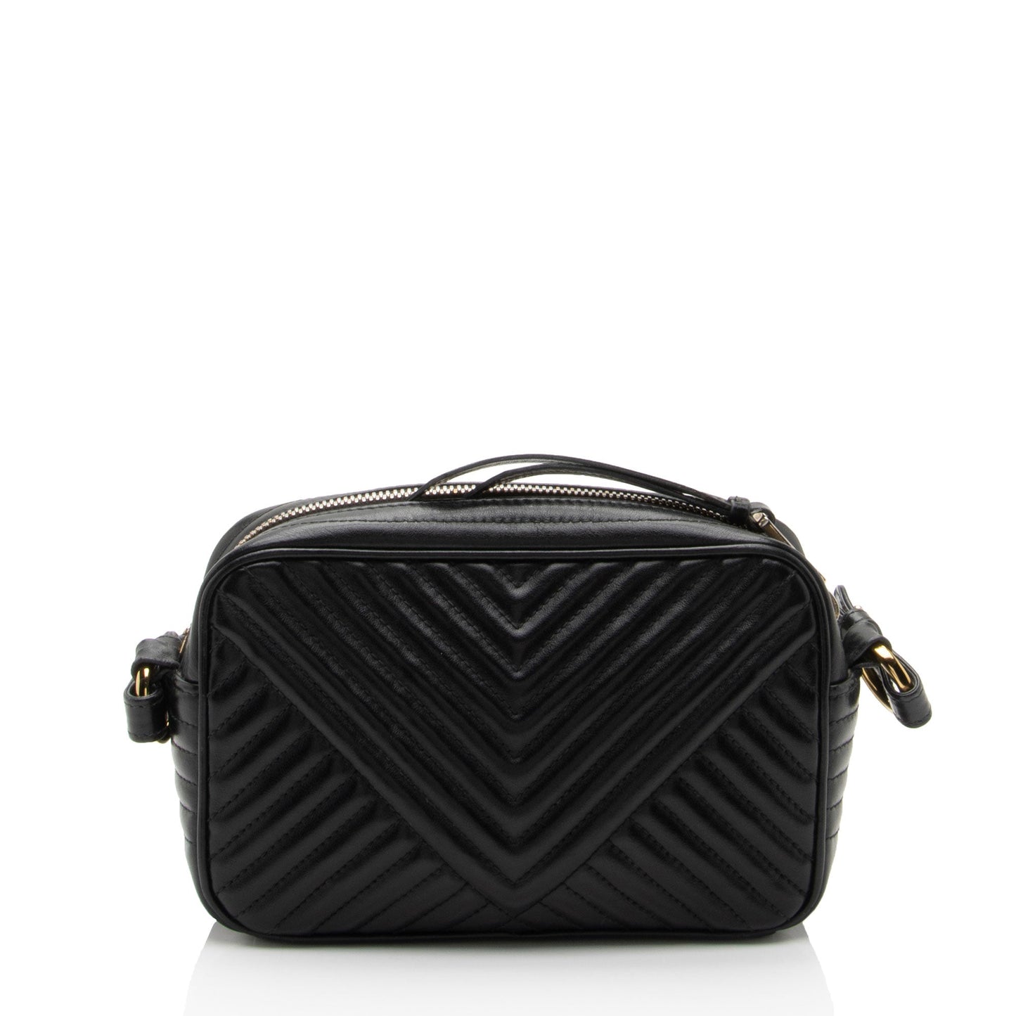 Prada Chevron Calfskin Diagramme Small Crossbody Bag (SHF-R2lTuR)