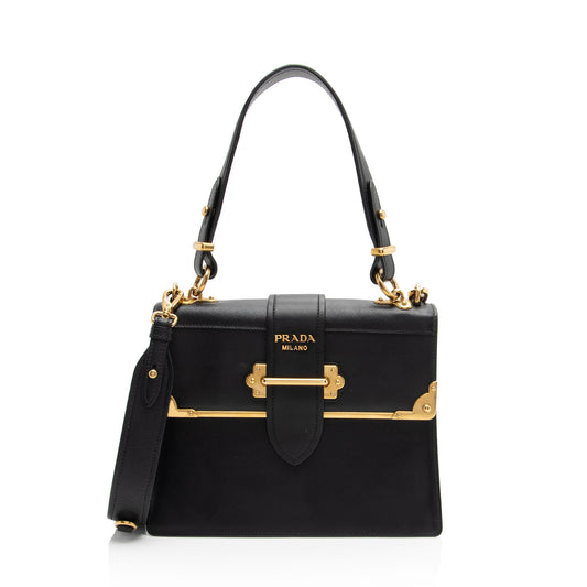 Prada Calfskin Cahier Top Handle (SHF-1Td68q)