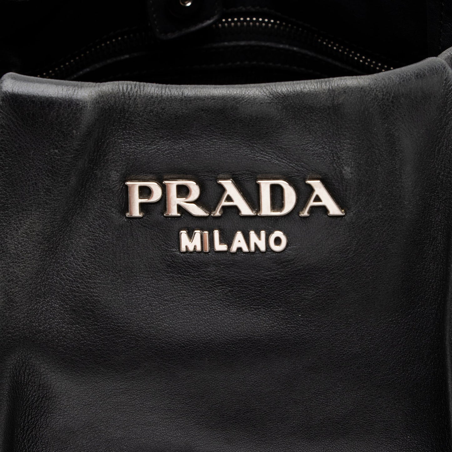 Prada Soft Calfskin Pleated Side Pocket Hobo (SHF-pruIY9)