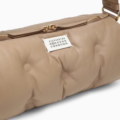 Maison Margiela Beige Leather Glam Slam Pillow Bag Women