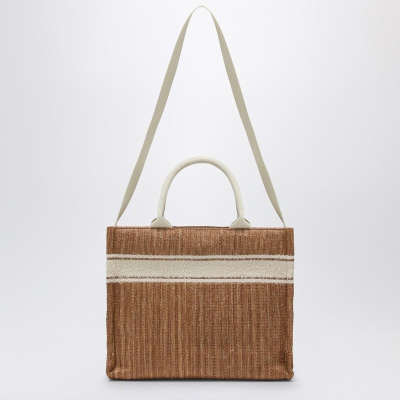 Marni Small Tote Bag Écru In Raffia-Effect Fabric Women