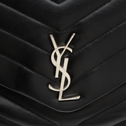 Saint Laurent Matelasse Calfskin Monogram LouLou Chain Large Shoulder Bag (SHF-F87Oll)