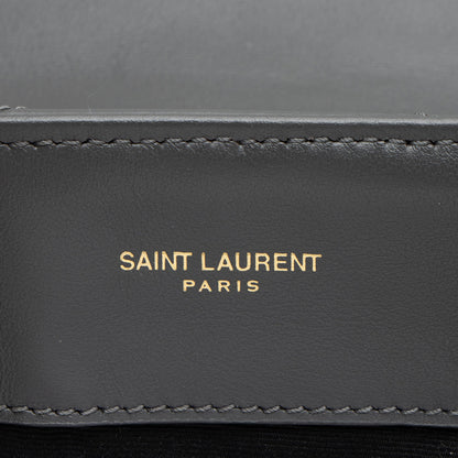 Saint Laurent Matelasse Calfskin Monogram LouLou Chain Medium Shoulder Bag (SHF-W4gfSq)