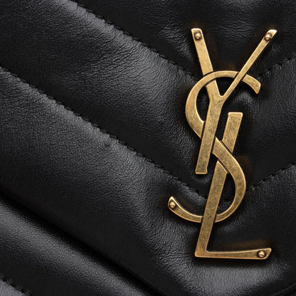 Saint Laurent Matelasse Calfskin Monogram LouLou Chain Small Crossbody Bag (SHF-8sE3HH)