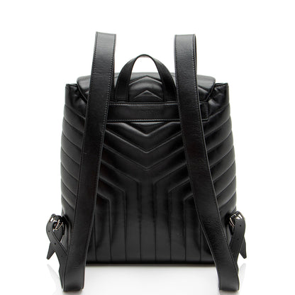 Saint Laurent Matelasse Calfskin Monogram LouLou Medium Backpack (SHF-m1rXfW)