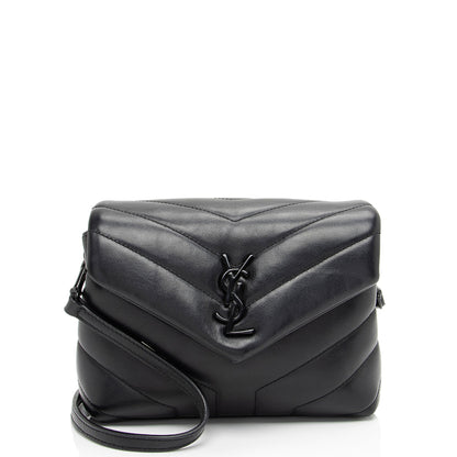 Saint Laurent Matelasse Calfskin Monogram LouLou Toy Crossbody Bag (SHF-l0zOOf)