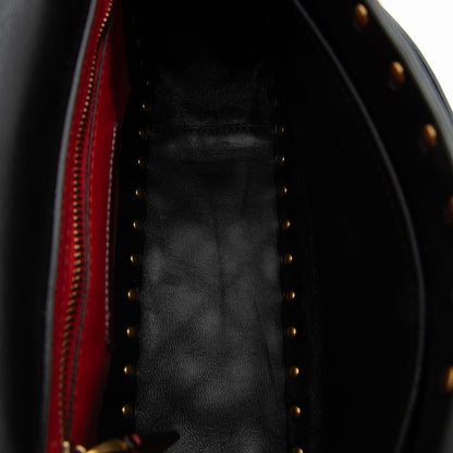 Valentino Calfskin Rockstud Spike Up Shoulder Bag (SHF-2OXYRm)