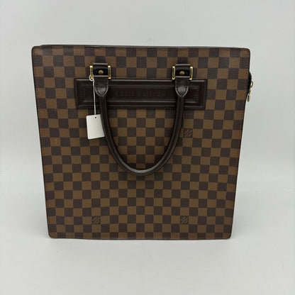 Louis Vuitton Damier Ebene Brown PVC Handbag Medium