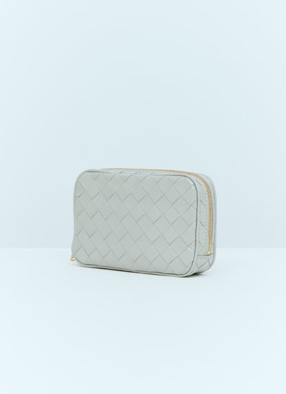 Bottega Veneta Women Small Intrecciato Zip Pouch