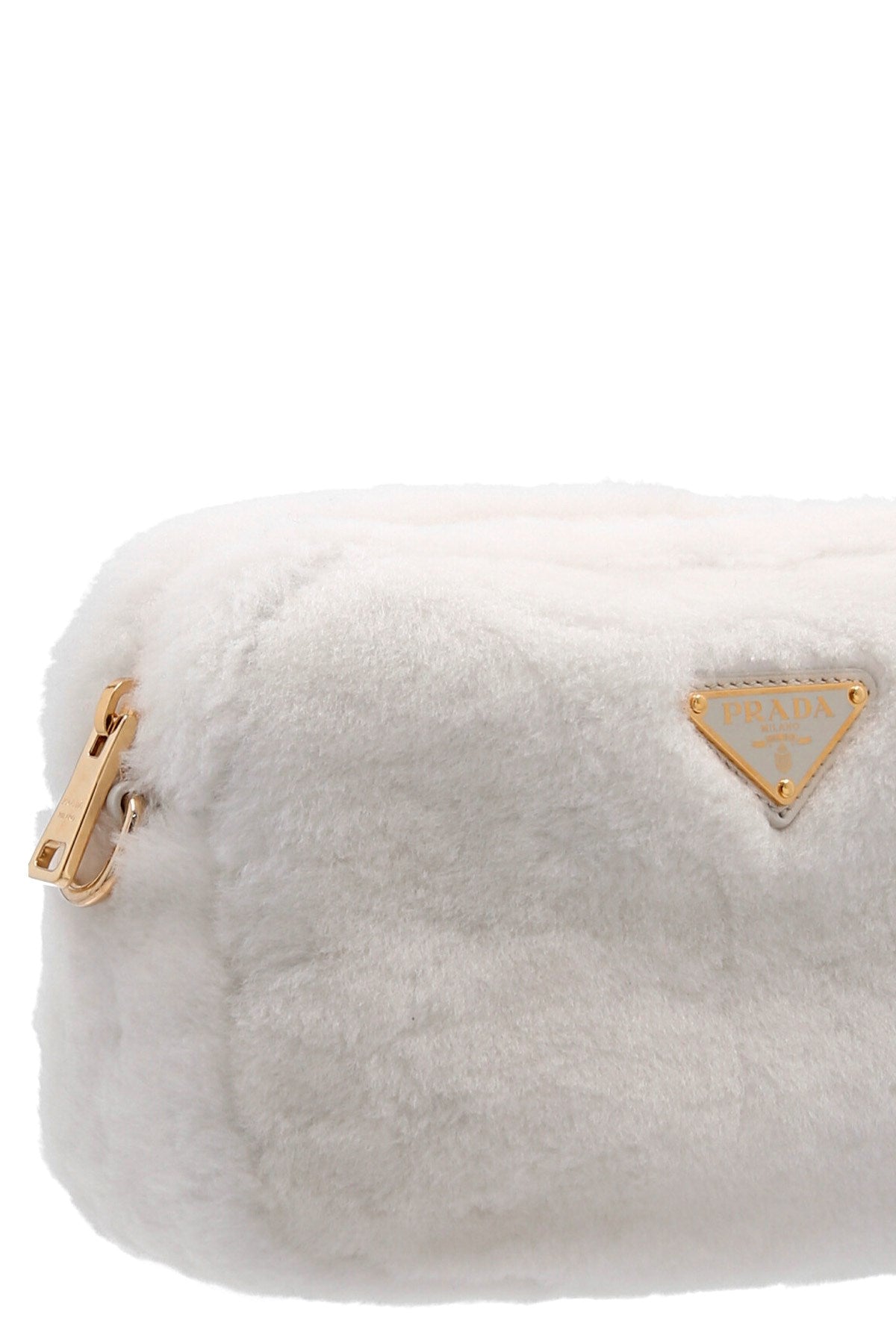 Prada Women Shearling Crossbody Bag