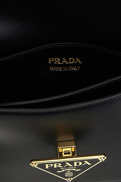 Prada Women Triangle Logo Shoulder Bag