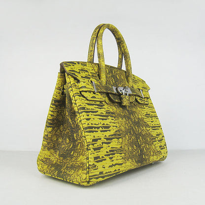 Hermes Birkin 6088 Ladies Lizard Leather Yellow Bag