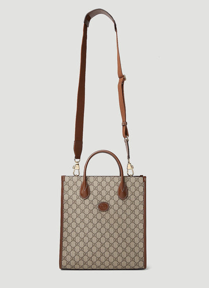 Gucci Men Interlocking G Medium Tote Bag