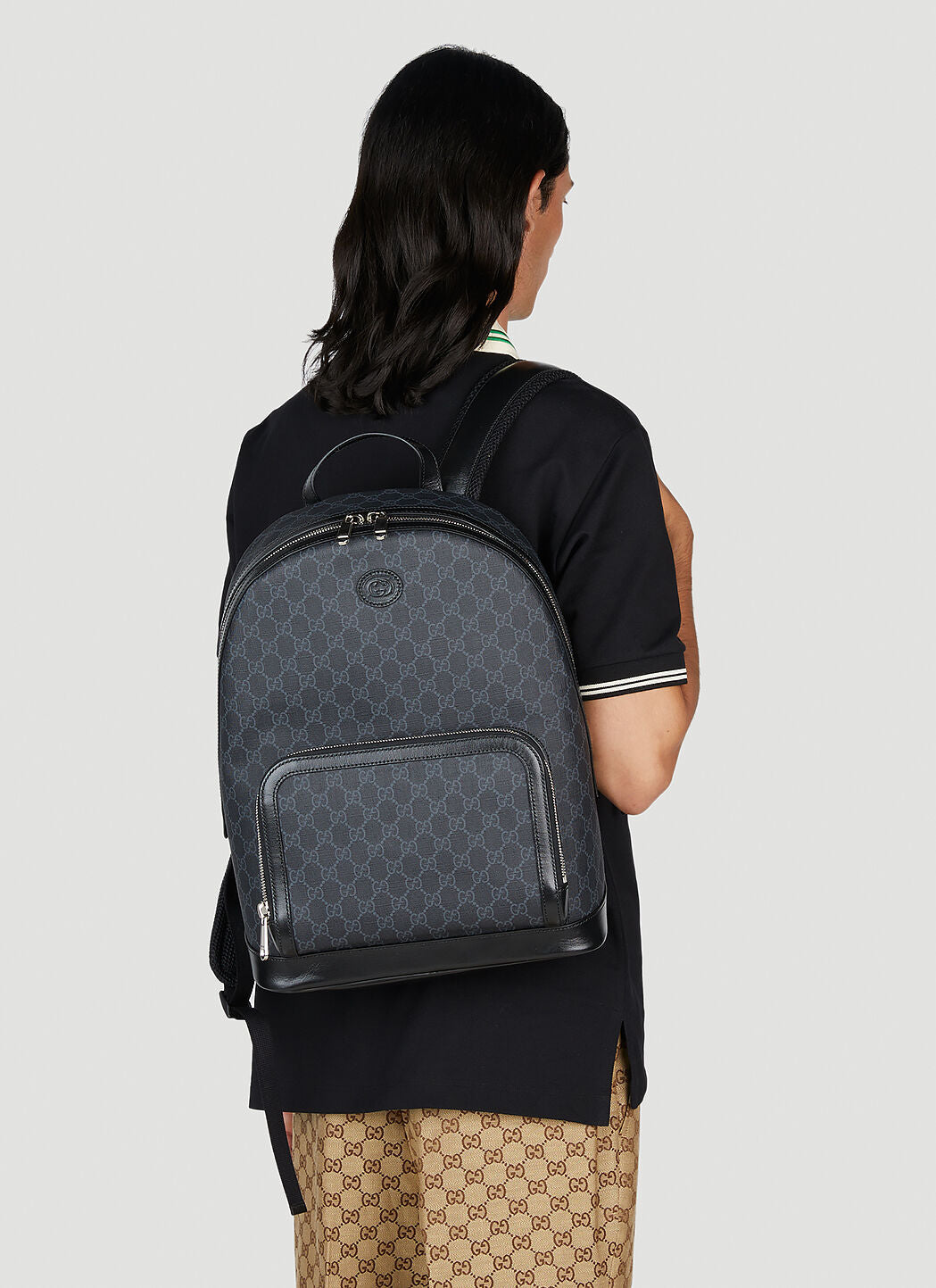 Gucci Men Gg Backpack