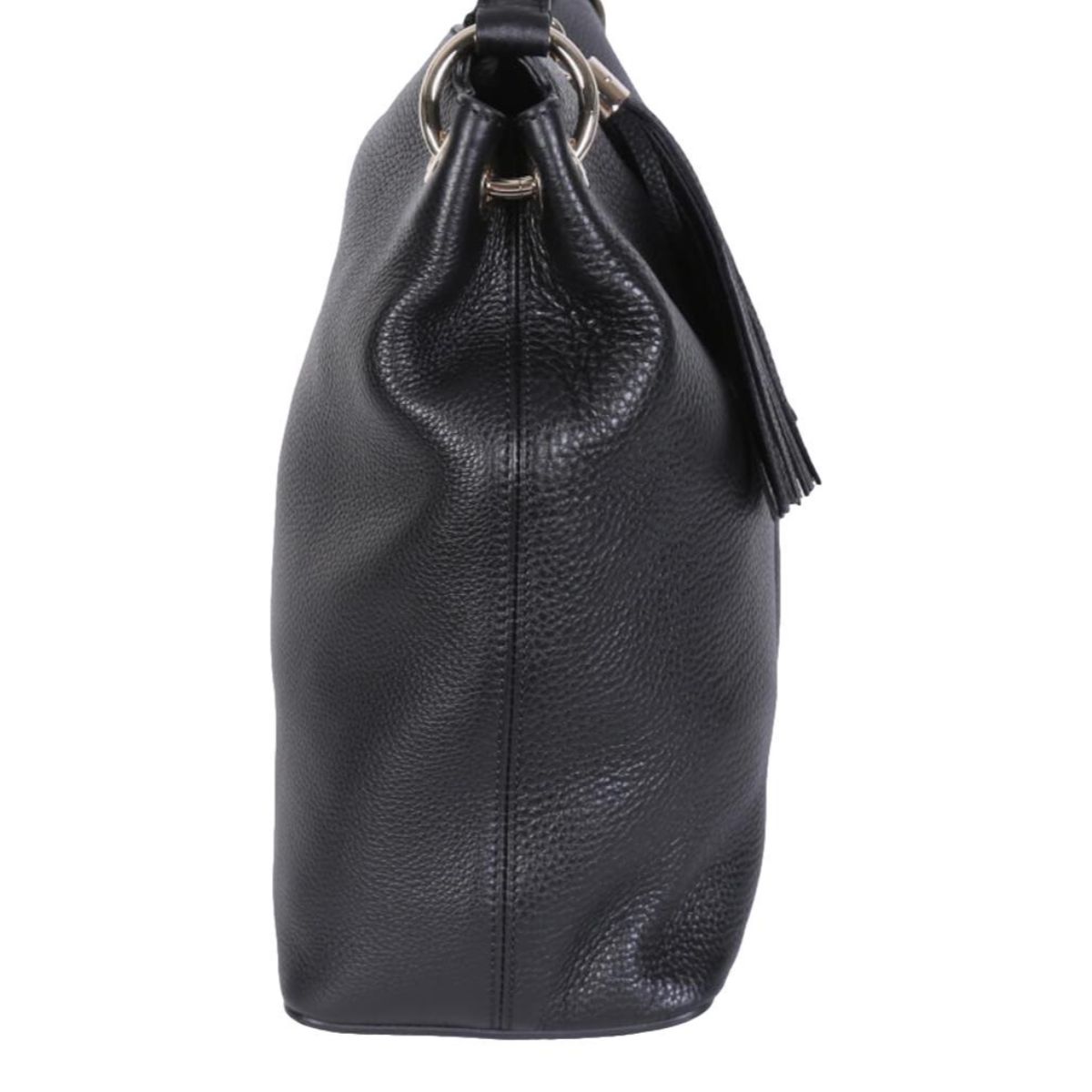 Gucci Black GG Disco Soho Leather Convertible Hobo Shoulder Bag