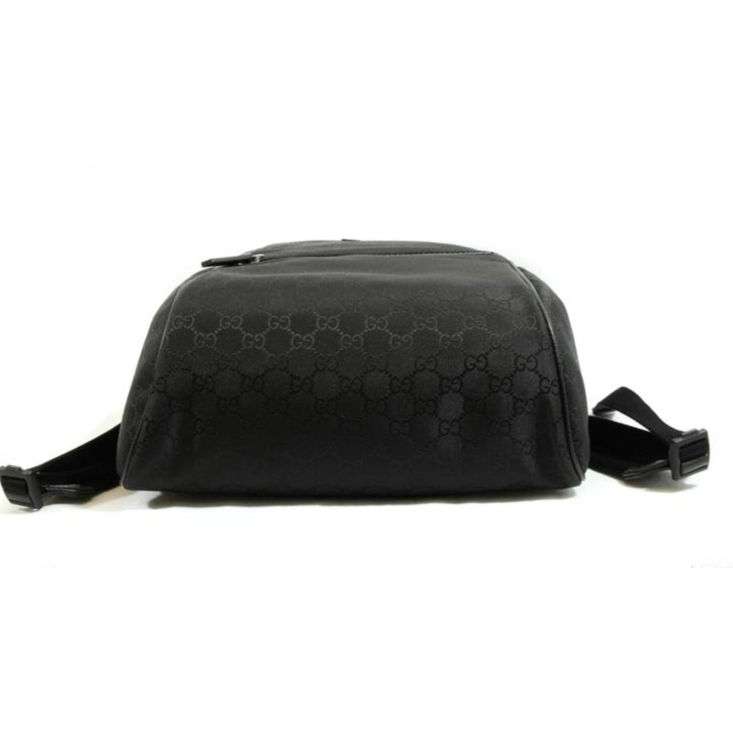 Gucci Nylon GG Guccissima Black Slim Backpack Travel Bag