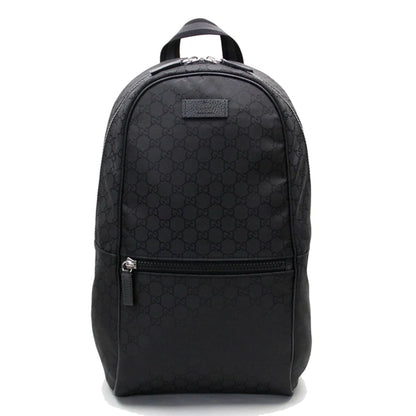 Gucci Nylon GG Guccissima Black Slim Backpack Travel Bag